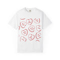 Conversation Heart Graphic T-Shirt — Red Candy Hearts “Be Mine / Miss You” Valentine Tee