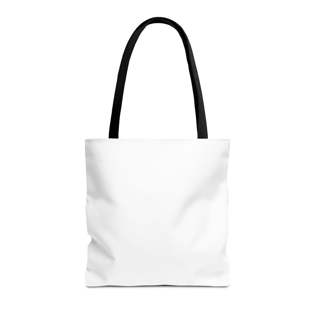 Customizable Text Tote Bag — Personalized All-Over Print Cotton Tote